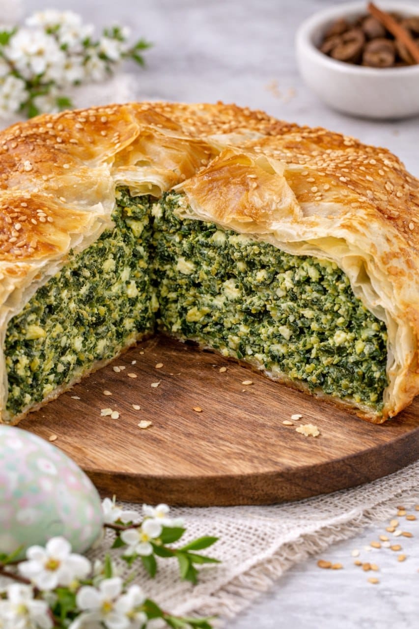 Генуэзский пирог со шпинатом